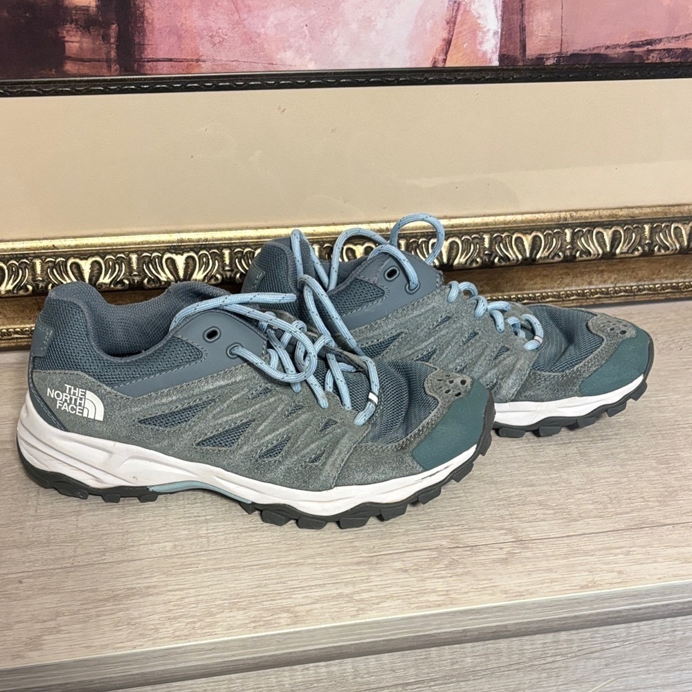 The North Face Black and Blue Trail Shoes